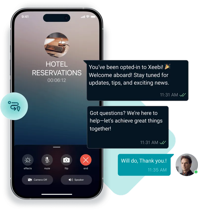 Phone receiving TFN messages from a 1-800 number